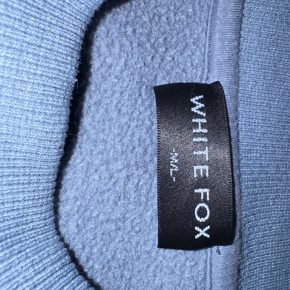 White Fox Boutique Blue Graphic Crewneck Sweatshirt - Picture 3 of 3